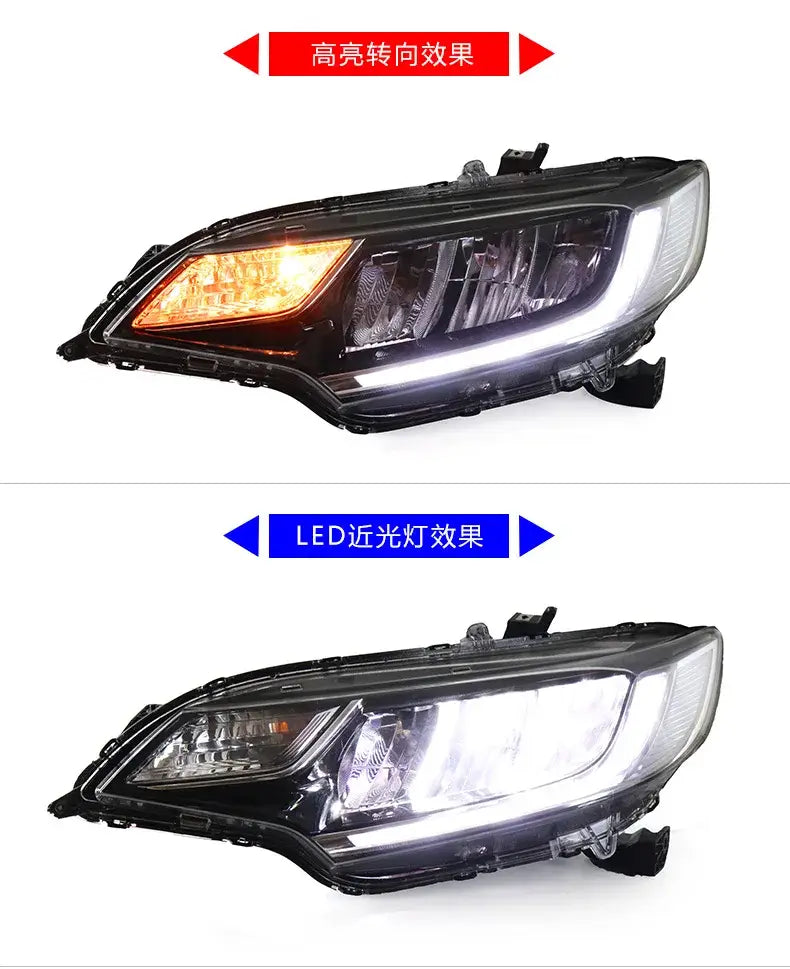 Car Styling Head lamp light for Honda Fit Headlights