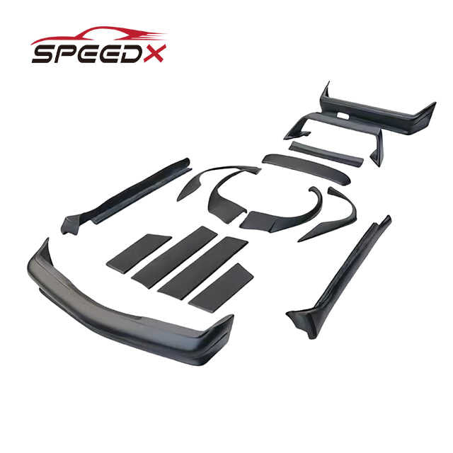 For Mercedes 190E W201 Body Kit Dry Carbon Fiber Upgrade Front Rear Bumper Fender Side Diffuser