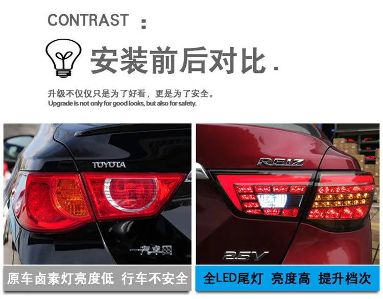 Toyota Mark X Tail Lights 2010-2012 Reiz LED Tail Light DRL