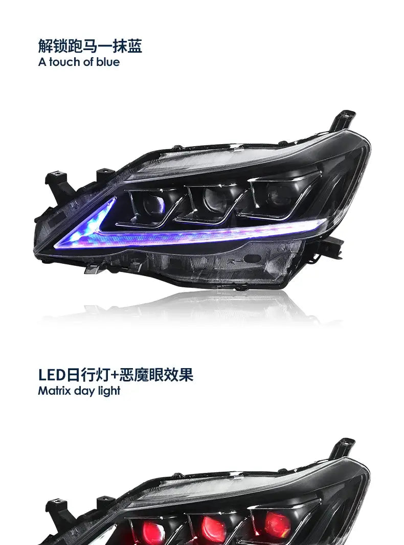 Mark X Headlights 2010-2013 Reiz LED Headlight DRL Animation