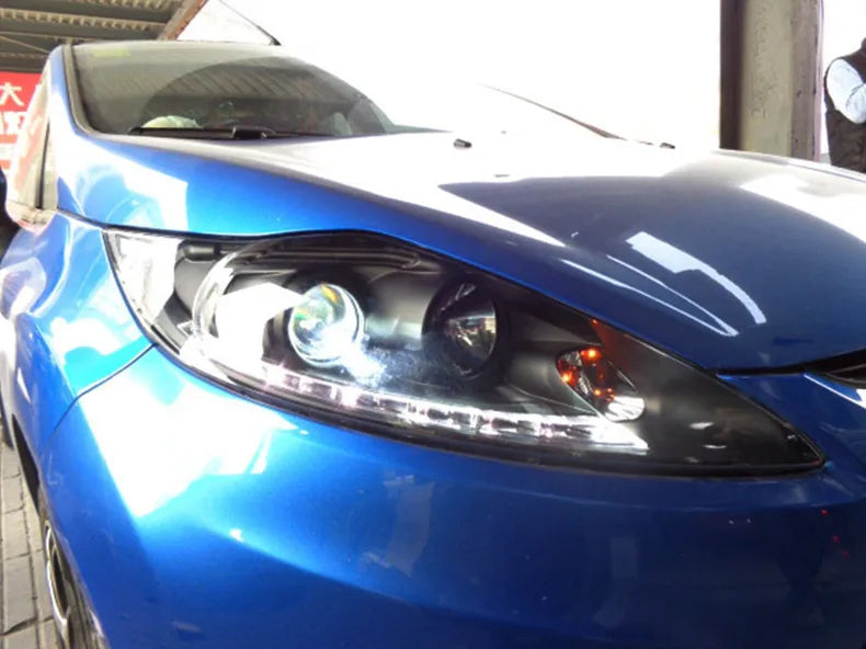 Car Styling Head lamp light for Ford Fiesta Headlights
