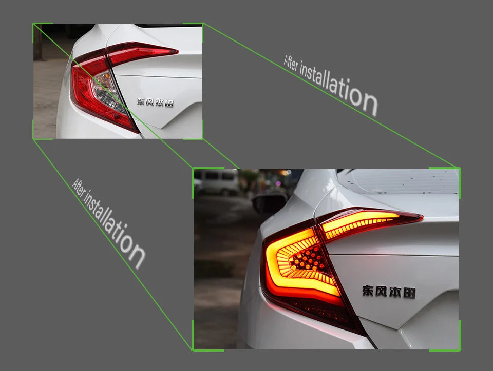 Car Styling Tail lamp light for Civic Tail Lights 2017-2020