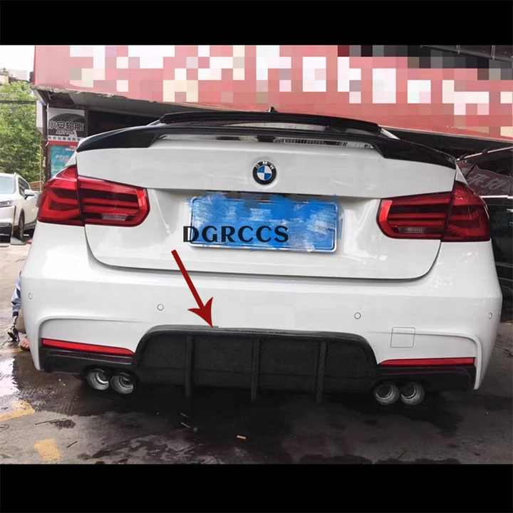 For BMW 3 Series F30 F35 2012-2018 PH Style Carbon Fiber Rear Lip Rear Diffuser Bumper Lip - CAR CRAFT INDIA