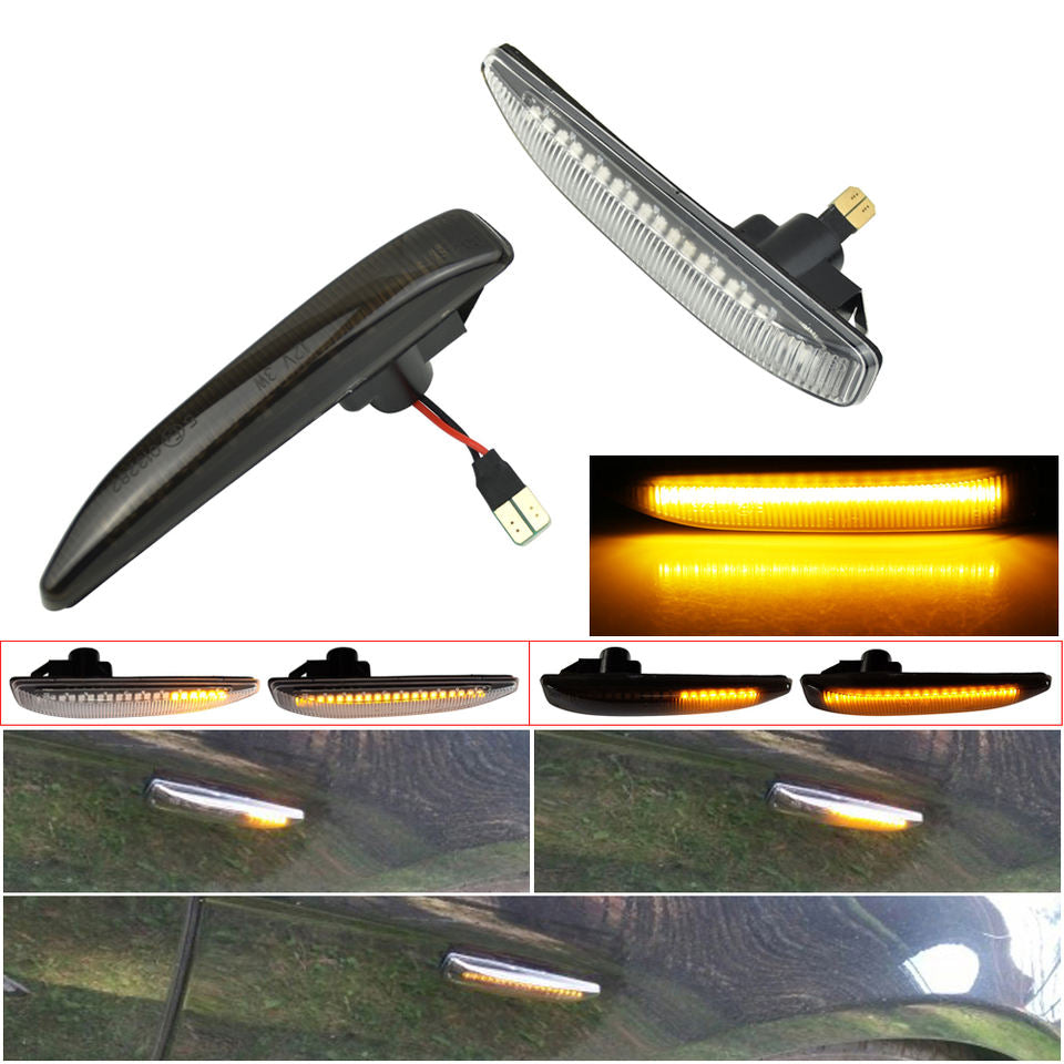 For 2002-2008 BMW 7 Series E65 E66 E67 745LI 750LI 760Li B7 Amber LED Car Front Fender Side Marker Lights 12V - CAR CRAFT INDIA