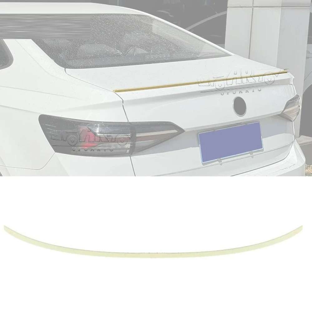 Car Craft Compatible With Vw Volkswagen Virtus 2023+ Rear Trunk Wing Boot Spoiler Lip Splitter Skirt P Style Glossy Black Ar-vw-0233 CC-7970 - CAR CRAFT INDIA