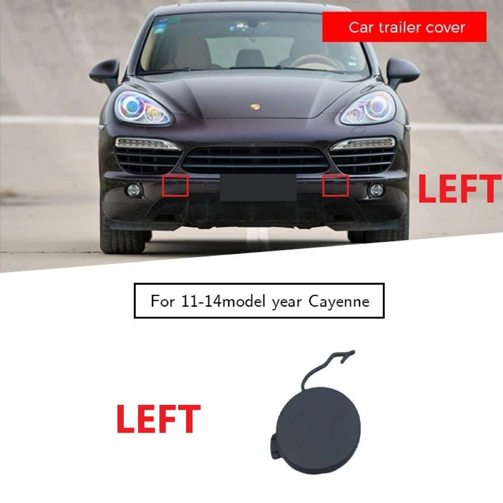 Car Craft Compatible With Porsche Cayenne 2011-2014 Front Bumper Tow Towing Tochan Hook Eye Cap Cover 95850515500 Front Left CC-7993 - CAR CRAFT INDIA