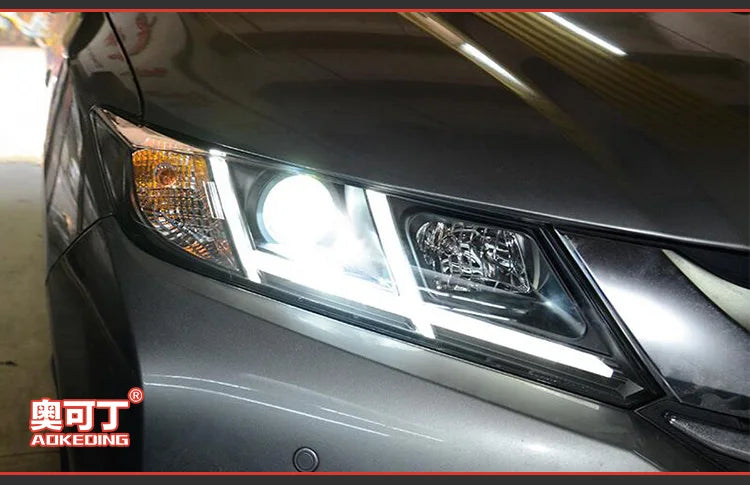 Car Styling Head lamp light for City LED Headlight 2014-2017