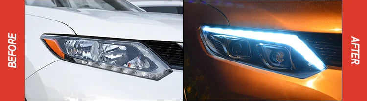 Car Styling Headlights for Nissan X-Trail Rouge LED