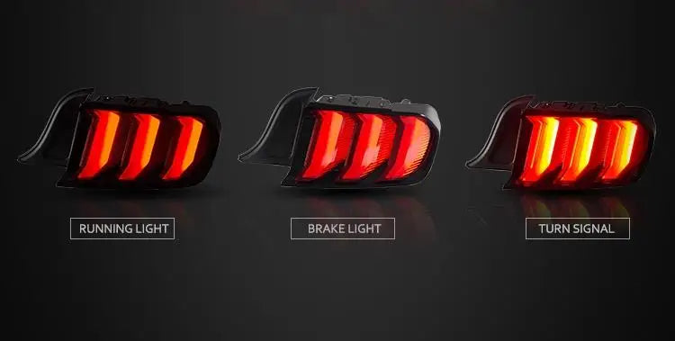 Ford Mustang Tail Lights 2015-2019 Dynamic Signal Tail lamp