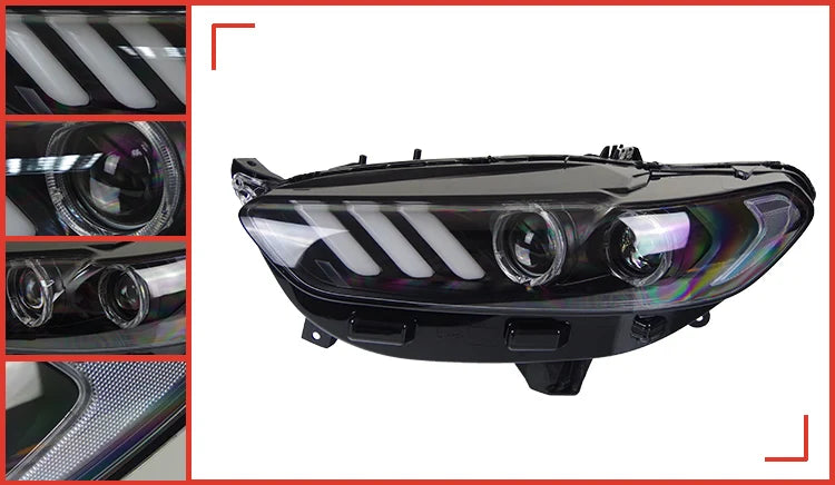 Ford Fusion Headlight 2013-2017 Mondeo DRL Mustang Design