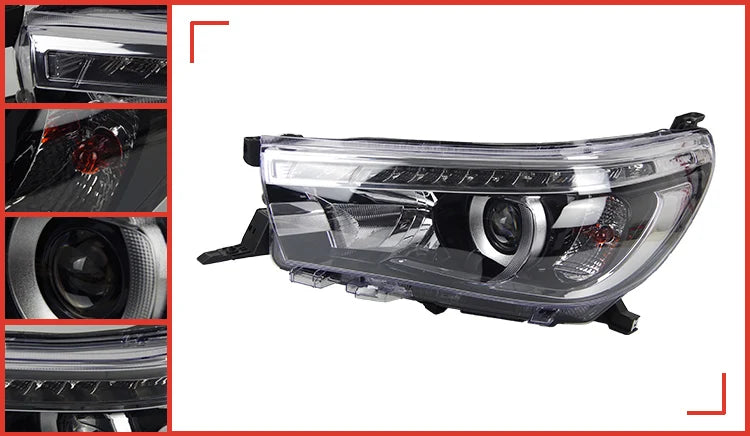 Toyota Hilux Headlights 2015-2017 New Revo LED Headlight DRL