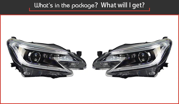 Toyota Mark X Headlights 2013-2017 New Reiz LED Headlight