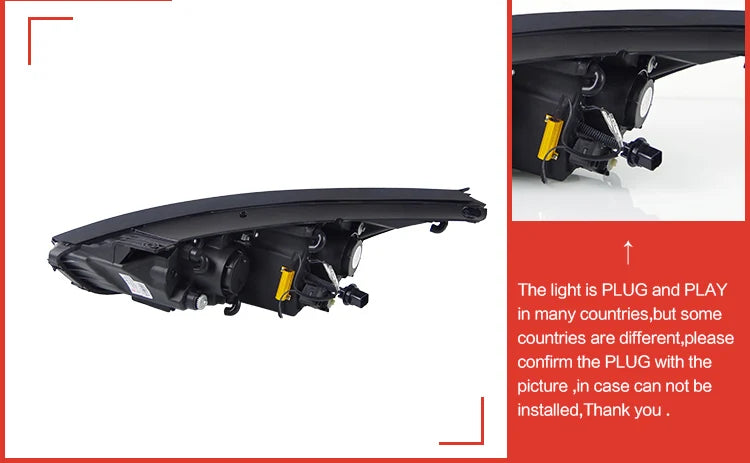 Car Styling Head lamp light for Hyundai IX35 Headlights