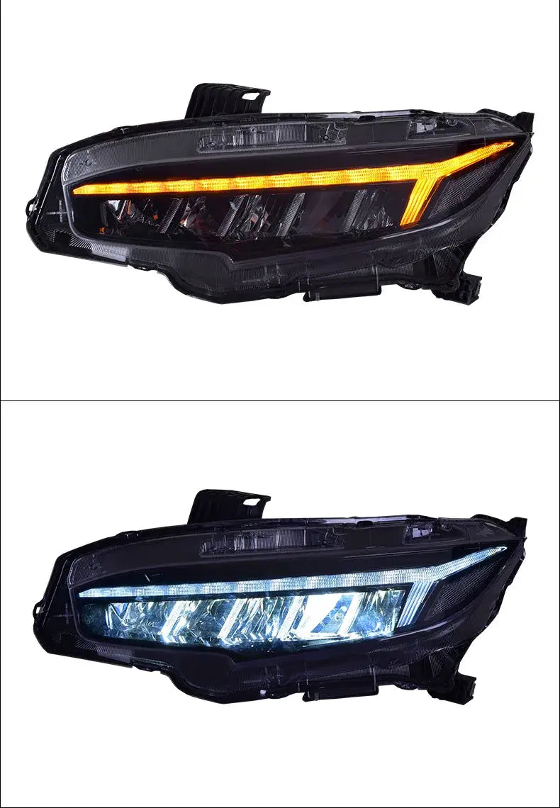 Civic Headlights 2016-2018 All LED Headlight DRL Dynamic