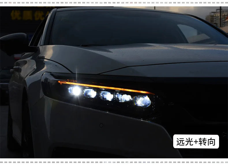 Car Styling Head lamp light for Accord Headlights 2018-2019