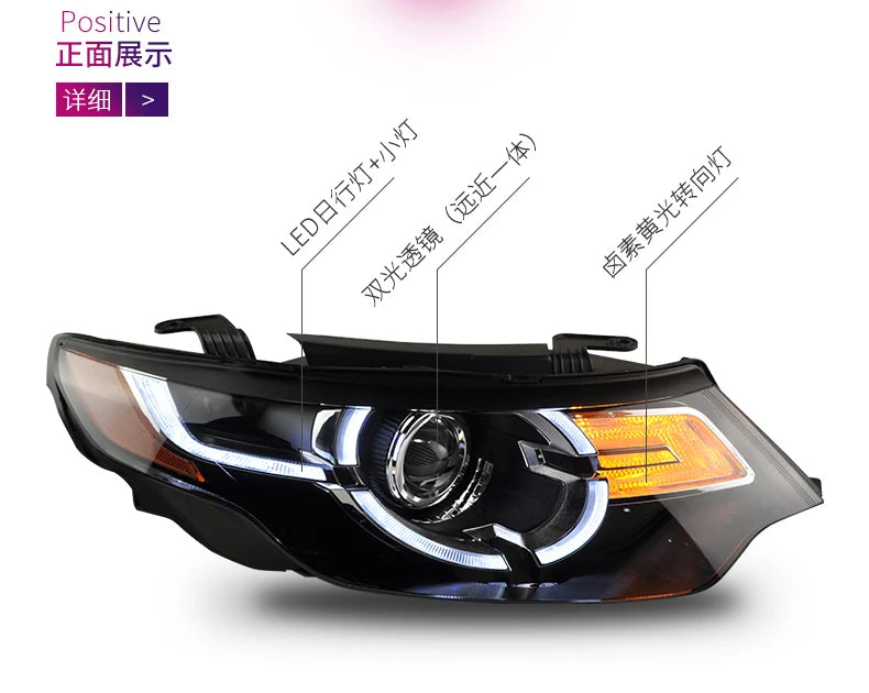 Car Styling Head lamp light for Discovery Freelander