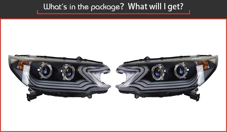 Car Styling Head lamp light for CR-V Headlights 2012-2014