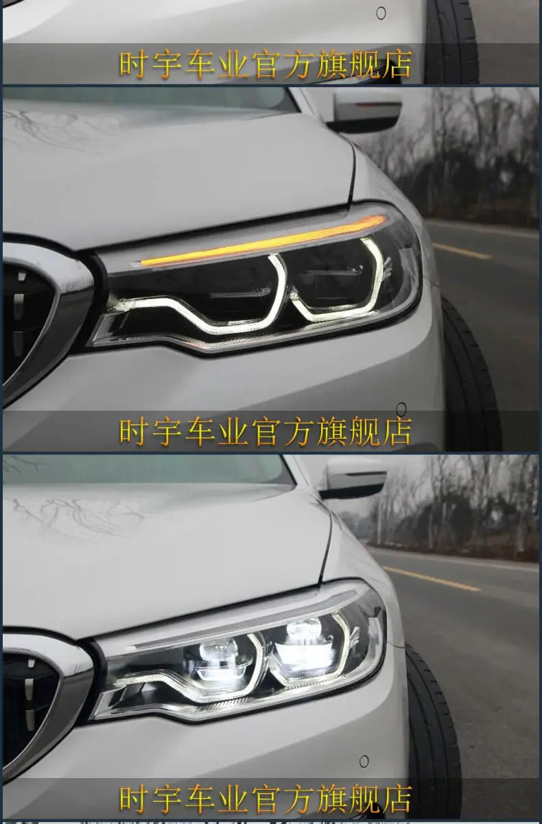 Car Styling Head lamp light for BMW G30 Headlights 2017-2020