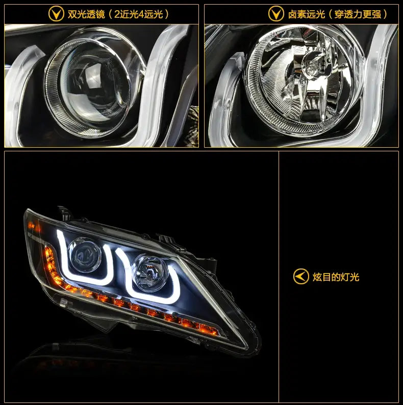 Toyota Camry V50 LED Headlight 2012-2014 Camry LED DRL Hid