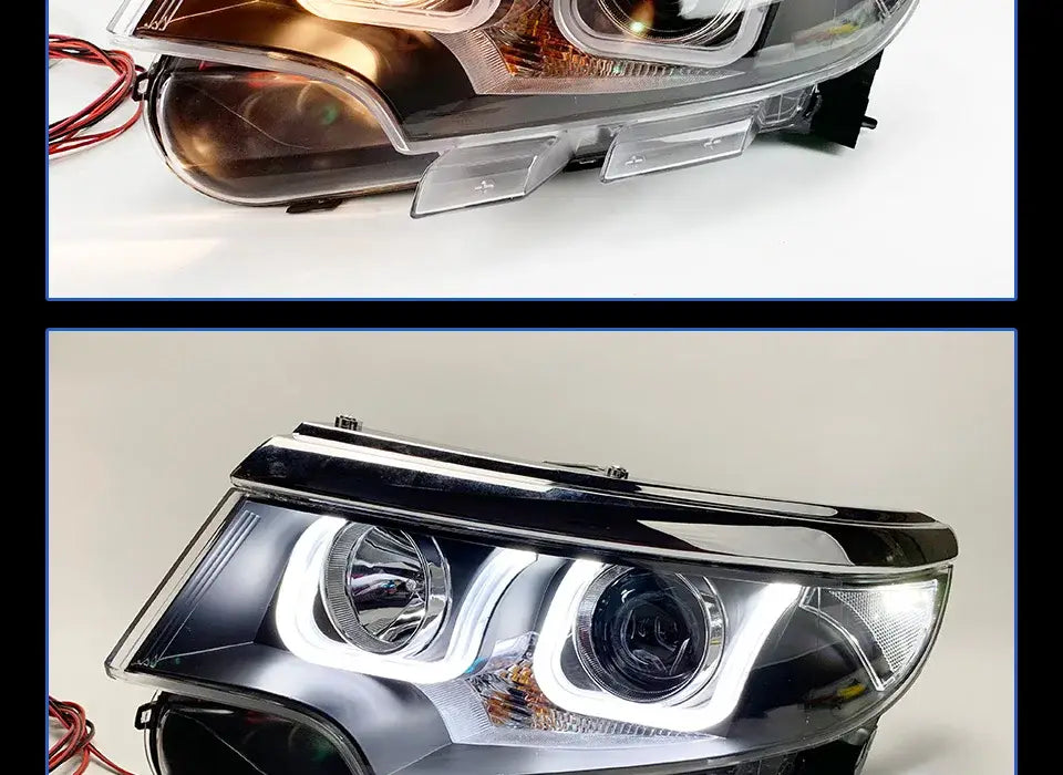 Ford Edge Headlights 2012-2014 Edge LED Headlight DRL Hid