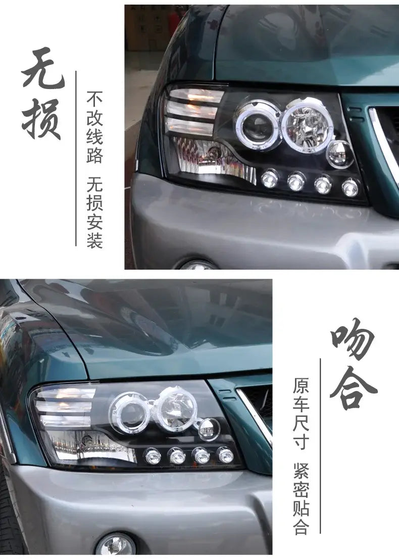 Pajero V73 Headlights 2004-2016 Montero LED Headlight DRL