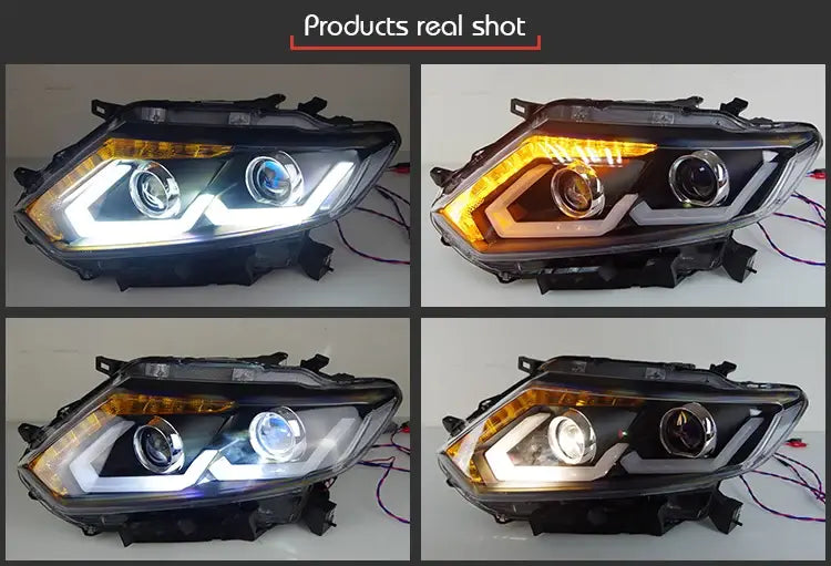 Nissan X-Trail Headlights 2014-2016 Rogue LED Headlight DRL