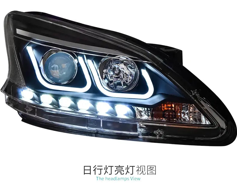 Car Styling Head lamp light for Sylphy Headlights 2012