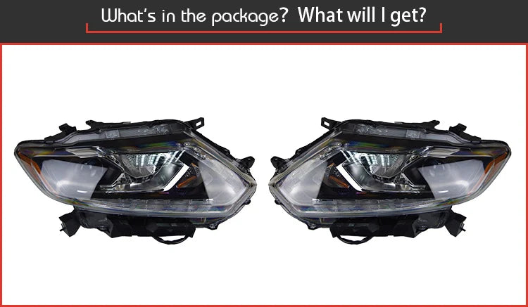 Car Styling Head lamp light for Nissan X-Trail Headlights