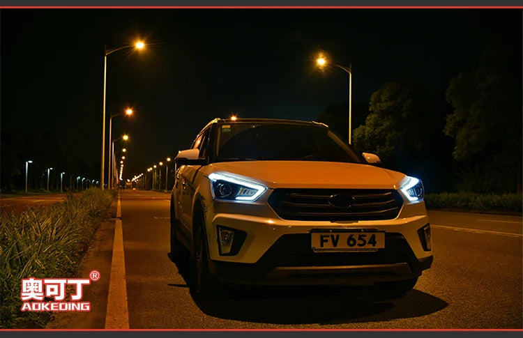 Car Styling Head lamp light for Hyundai Creta Headlights