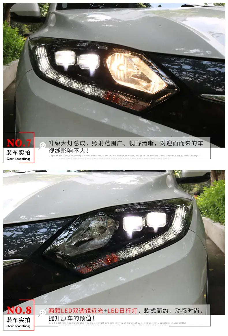 Car Styling Head lamp light for HRV Vezel LED Headlight