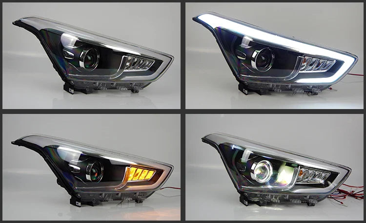 Car Styling Head lamp light for Hyundai Creta Headlights