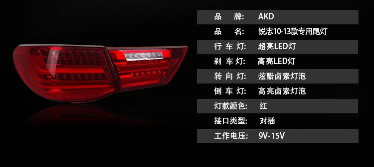 Toyota Reiz Tail Lights 2010-2012 Mark X LED Tail lamp light