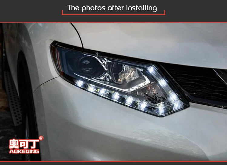 Car Styling Head lamp light for Nissan X-Trail Headlights