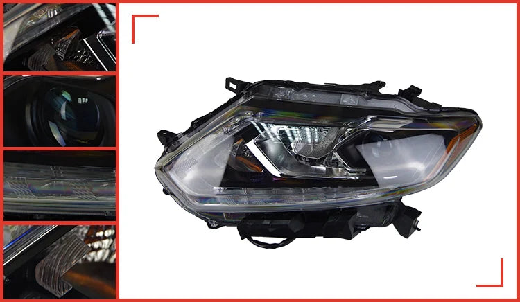 Car Styling Head lamp light for Nissan X-Trail Headlights