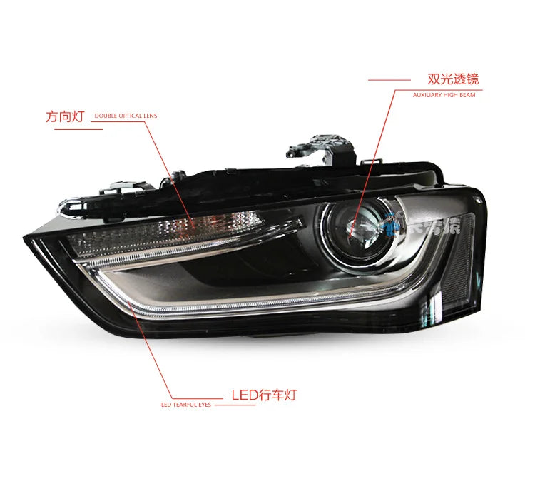 A4 Headlights 2013-2016 A4L RS4 Sedan Headlight DRL Hid Head