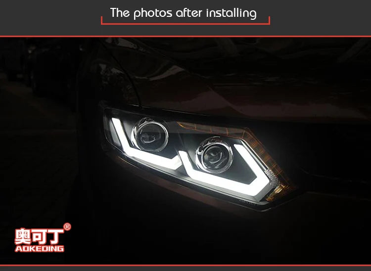 Nissan X-Trail Headlights 2014-2016 Rogue LED Headlight DRL