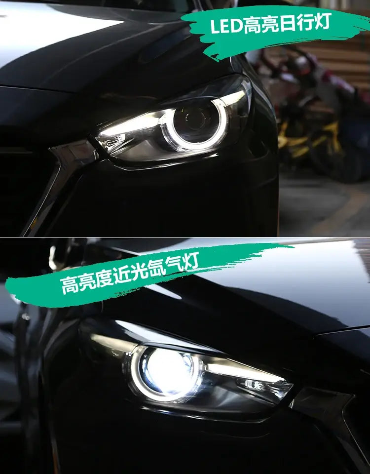 Car Styling Head lamp light for Mazda 3 Headlights 2017-2018