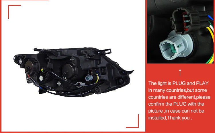 Nissan X-Trail Headlights 2014-2016 Rogue LED Headlight DRL