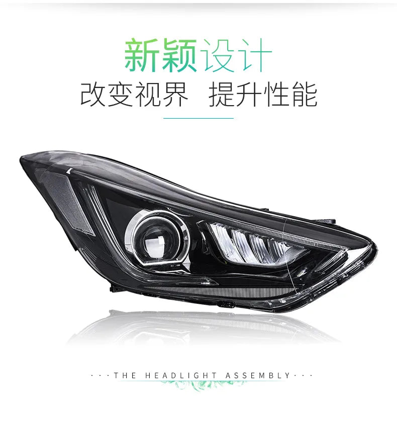 Car Styling Head lamp light for Hyundai Elantra LED