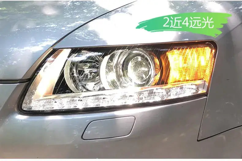 A6 Headlights 2005-2011 A6L C5 C6 LED Headlight LED DRL Hid