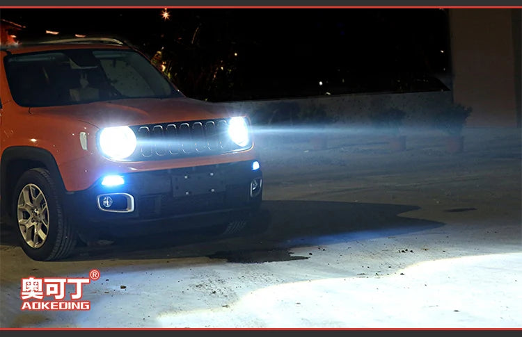 Jeep Renegade Headlights 2015-2018 LED Headlight LED DRL Hid