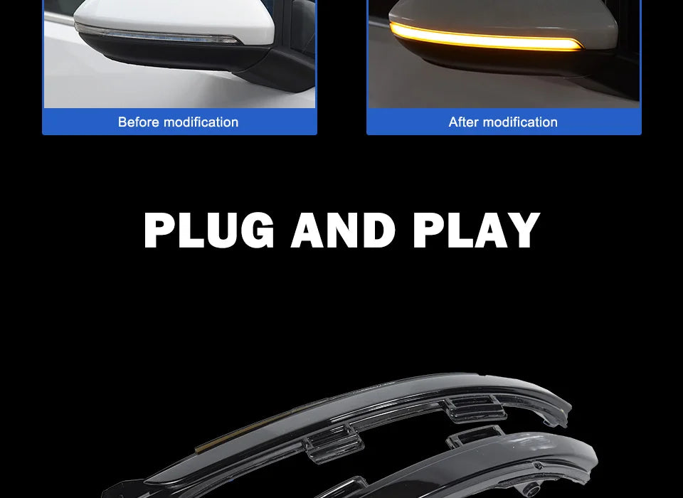 Car Styling LED Mirror Indicator lamp light for Golf 7 LED