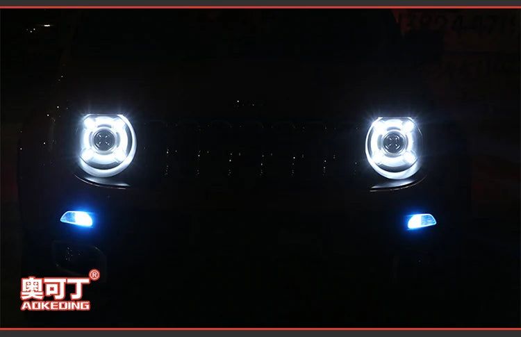 Jeep Renegade Headlights 2015-2018 LED Headlight LED DRL Hid