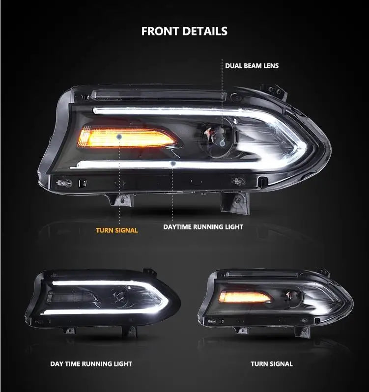 Dodge Charger Headlights 2015-2019 New Charger LED Headlight