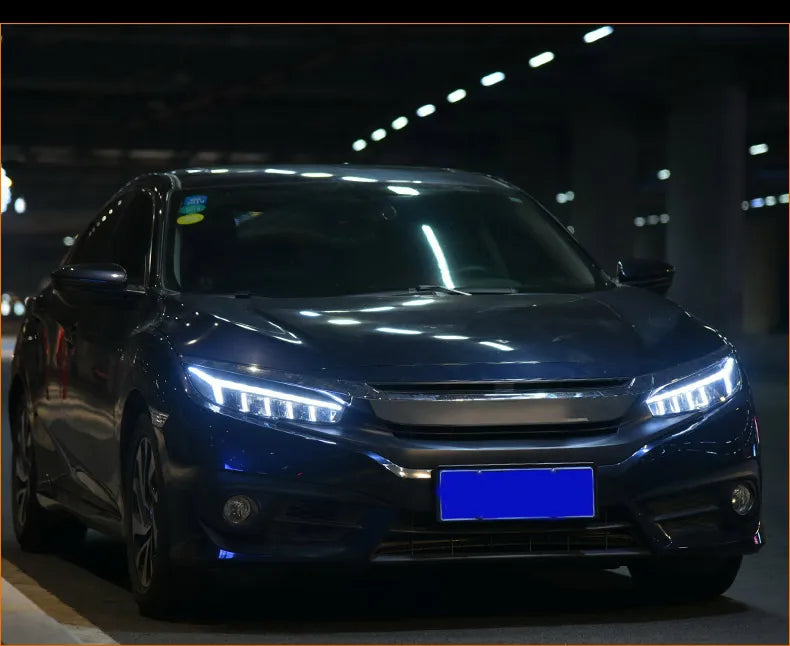 Civic Headlights 2016-2018 All LED Headlight DRL Dynamic