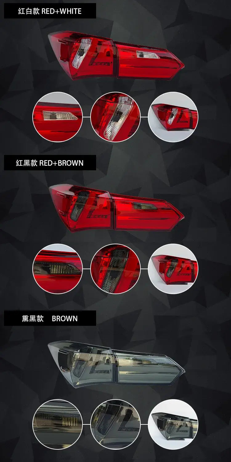 Toyota Corolla Tail Lights 2014-2017 New Altis LED Tail lamp