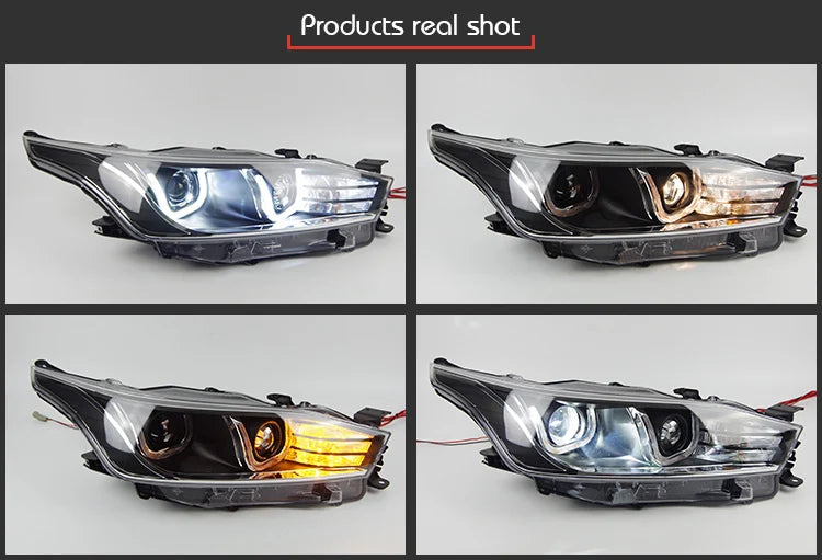 Car Styling Head lamp light for Toyota Yaris Headlights