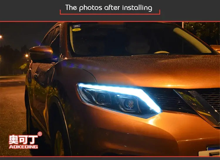 Car Styling Headlights for Nissan X-Trail Rouge LED