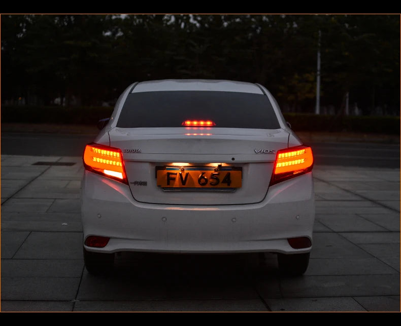 Toyota Vois Tail Lights 2014-2016 Yaris Sedan LED Tail lamp