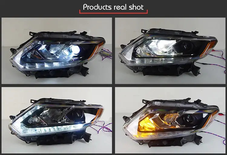 Car Styling Head lamp light for Nissan X-Trail Headlights